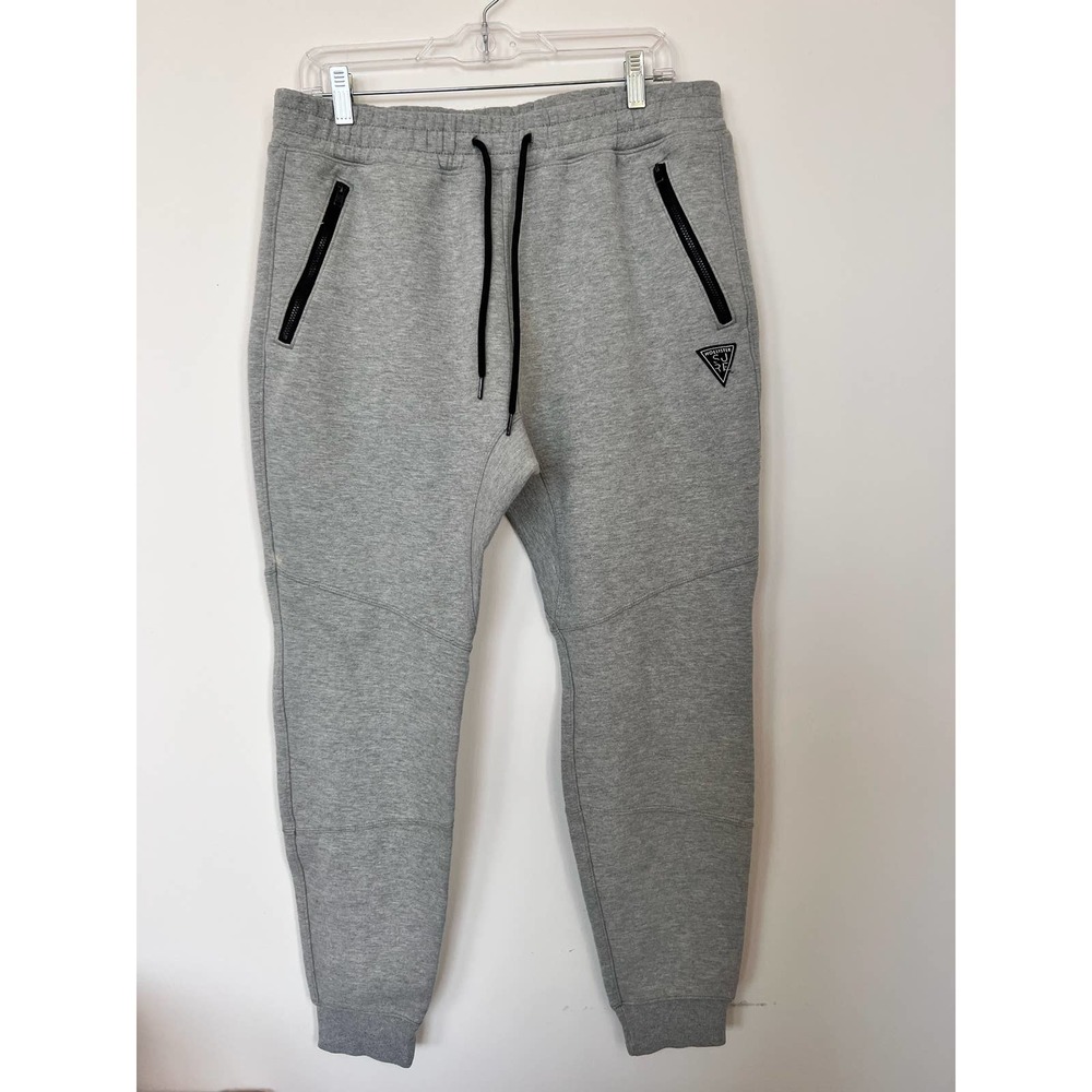 Hollister Grey Jogger Sweatpants with Zippers